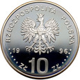 Polska, III RP, 10 złotych 1996, Zygmunt II August, półpostać