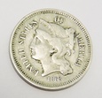 USA 3 cents 1868