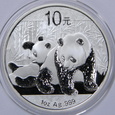 Chiny 10 juanów 2010 uncja srebra