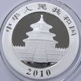 Chiny 10 juanów 2010 uncja srebra