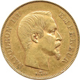 Francja, Napoleon III, 50 franków 1855 A, Paryż