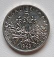 Francja  5 franków 1963 rok