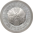 Wyspa Man, Elżbieta II, 1 korona 1982, nakład 5000 szt., PROOF