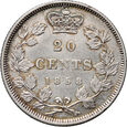 Kanada, Wiktoria, 20 centów 1858