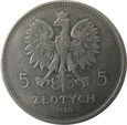 5 ZŁOTYCH 1930 - SZTANDAR - STAN (3+) - G.16