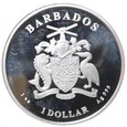 1 dolar - Barbados - Karaibskie srebro - Konik morski - 2022 rok