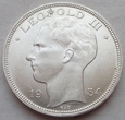 Belgia - 20 franków - 1934 - Leopold III - srebro
