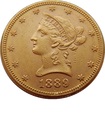 USA 10 dolarów 1889 rok. S. Liberty.