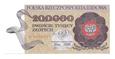 200 000 złotych 1989 rok. UNC