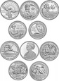 25 cent (2022 - 2024) - Kobiety USA komplet 11 monet Mennica San Franc