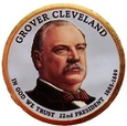 1 dolar (2012) Grover Cleveland (1885-1889) KOLOR dwustronny P