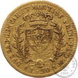 Włochy, Sardynia, 20 lirów, 1822 rok, złoto