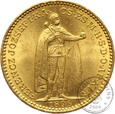 Węgry, 20 koron, 1896 rok, złoto