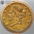 USA, California, 50 centów, 1870 rok, AU50, złoto