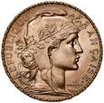 D69. Francja, 20 franków 1910, Kogut, st 1