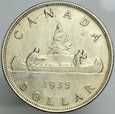 A37. Kanada, Dollar 1935, Georg VI, st 3++