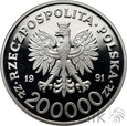 POLSKA - 200000 ZŁ - 1991 - BARCELONA - ŻAGLÓWKI - STAN: L