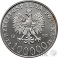 POLSKA - III RP - 100000 zł - 1990 - SOLIDARNOŚĆ - TYP A