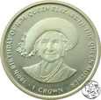 Wyspa Man, 1 korona, 2000, 100. rocznica urodzin Królowej Matki