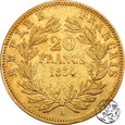 Francja, 20 franków, 1854 A