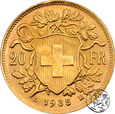 Szwajcaria, 20 franków, 1935 LB