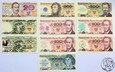 PRL, 18 banknotów z pieczątkami i nadrukami okolicznościowymi