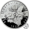 III RP, 10 złotych, 2009, Wrzesień 1939