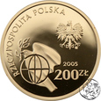 Polska, III RP, 200 złotych, 2005, 60 lecie zakończenia Wojny