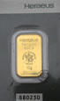 Heraeus, sztabka złota 10 g Au 999