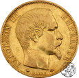Francja, 20 franków, 1859 BB