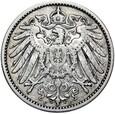Niemcy - Cesarstwo - 1 Marka 1892 F - Srebro