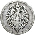 Niemcy - Cesarstwo - 50 Pfennig 1875 D - Srebro - STAN !