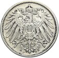 Niemcy - Cesarstwo - 1 Marka 1896 F - Srebro