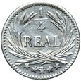 Guatemala - 1/4 Real Reala 1895 - Srebro - STAN !