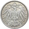 Niemcy - Cesarstwo - 1 Marka 1896 G - Srebro