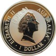 AUSTRALIA  - 1 dollar  1996 - KOOKABURRA - uncja srebra