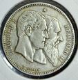 Belgia, 2 franki 1880r. Leopold II