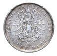 Niemcy. Kaiserreich, Saksonia, 5 Marek 1876 Albert Ag