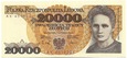 20 000 Zł M. Skłodowska 1989r Seria AK
