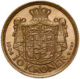 B21. Dania, 10 koron 1908, Fryderyk VIII, st 1-/1