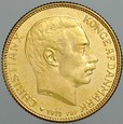 C51. Dania, 20 koron 1914, Christian X, st 2+