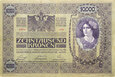 Austria - Austro-Węgry - BANKNOT - 10000 Koron 1918 - NADRUK PIONOWO